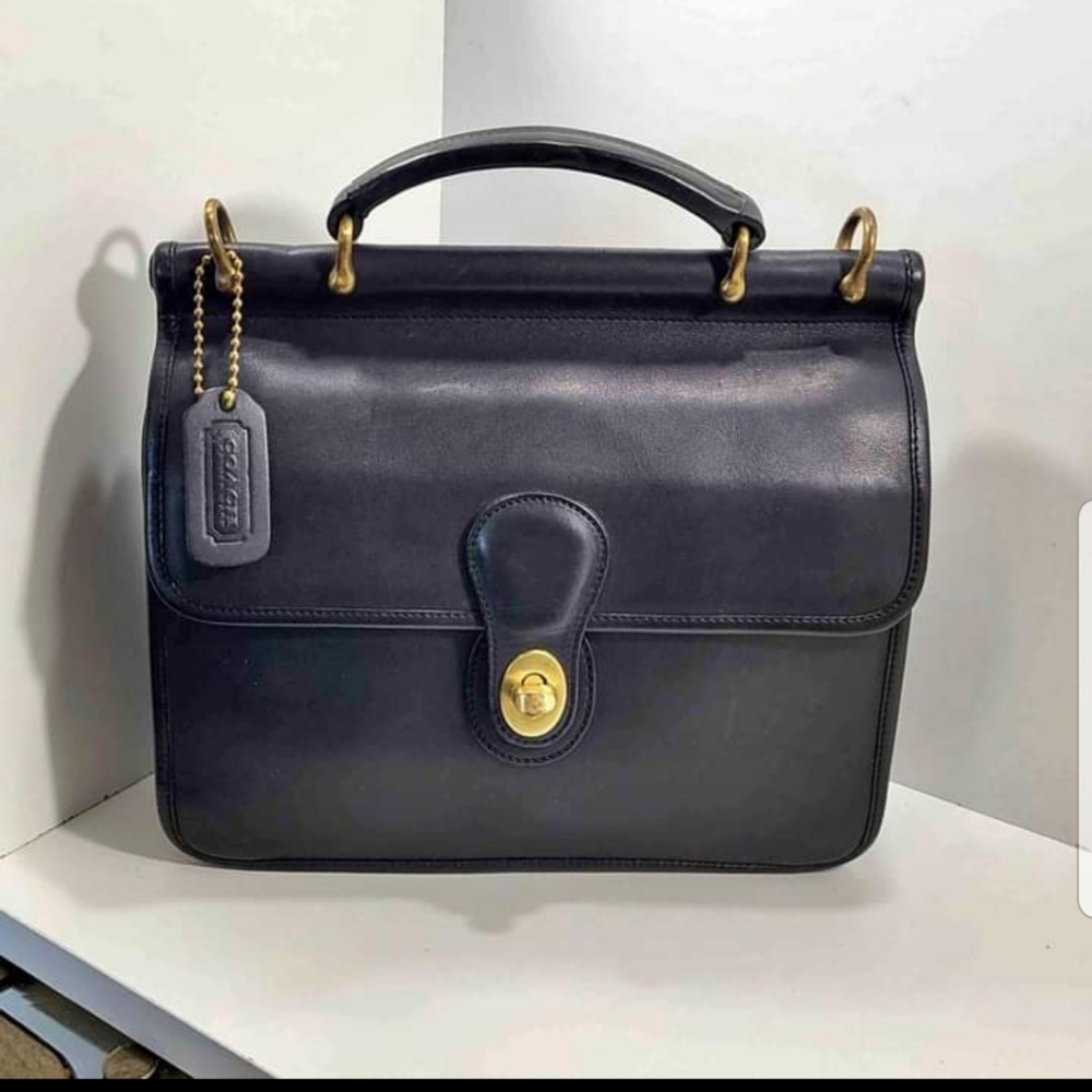 Coach Style Napa Leather Messenger Bag